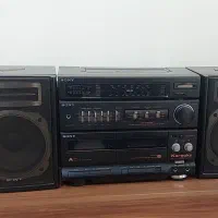 رادیو ظبط دو کاسته قدیمی سونی  سالم