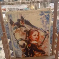 کناره فرش 3مترونیم در یک مترتابلو فرش