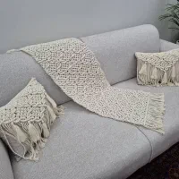بافت انواع محصولات مکرومه با بهترین نخ اعلا .