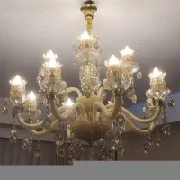 لوستر بلور ۱۲ شاخه سایز بزرگ