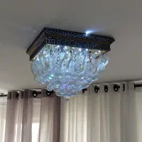 لوستر سقفی مربعی یک جفت