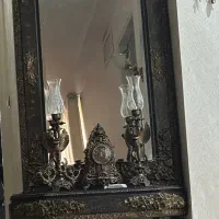 اینه شمعدان چوبی