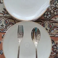 قاشق و چنگال استیل ۱۸ نفره  با کنسول