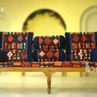 فروش شاه نشین هفت تکه مخمل طرح گبه کیفیت بالا