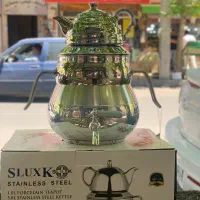 کریستال اکبری کتری قوری استیل اسلوکس sluxk
