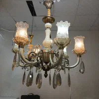 لوستر کلاسیک برنجی ۶ شعله