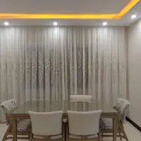 پرده سالم حریر و گیپور