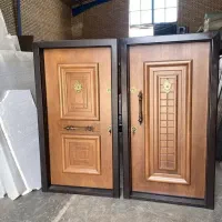 درب ضد سرقت چوب راش آبنوس