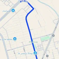 2عدد فیش زمین تجاری اداره ثبت ( پشت هایپر استار )
