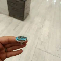 انگشتر نقره دستساز فیروزه شجر مهردار