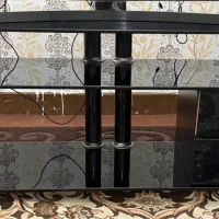 میز تلویزیون شیشه ای سالم