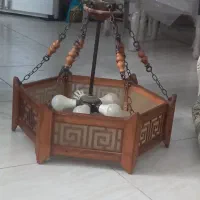 لوستر چوبی