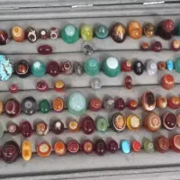 انگشتر و نگین باباقوری فیروزه نیشابور عقیق شجر
