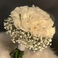 دسته گل کریستالی عروس