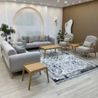 مبل مینی مال چوب روس پارچه ترک