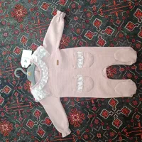 لباس سرهمی نوزادی دخترانه سه تا شش ماه کاملا نو