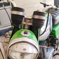 موتور چوپا MZ250 رنگ سبز کاملا سالم و برق فابریک