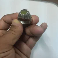 انگشتر نقره با نگین زبرجد