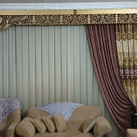 پرده همراه با کتیبه و آستر