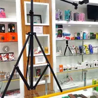 سه پایه Tدومتری نگهدارنده گوشی موبایل تی رینگ لایت