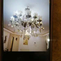 دوعدد لوستر برنجی اصل 12و16 شاخه