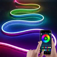 LED RGB NEON Rope Light line 12/220v|ریسه و چراغ تزئینی|مرودشت, رامجرد یک|دیوار