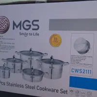 قابلمه ۱۰ پارچه‌ استیل MGS آکبند