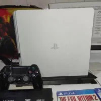 ps4 slim سفید ۲ دسته