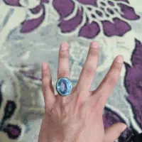 انگشتر توپاز کلکسیونی به ضمانت نور UV و سختی سنج