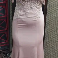 لباس مجلسی دست دوزی سنگ کاری شده