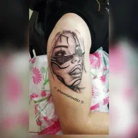 مدل تاتو ابرو وبدن توسط خانم