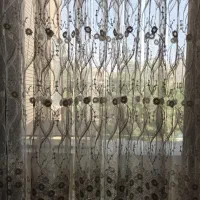 پرده حریر خامه دوزی شده ترک