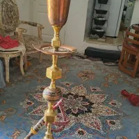 قلیان عربی برنج ومسی قدیمی سنگین