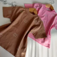 تیشرت بچگانه دخترانه صورتی سفید کرم