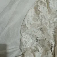 دو عدد پرده تور با آستر در حد نو