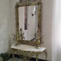 آینه شمعدان کنسول برنزی
