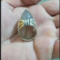 انگشتر نقره عقیق سوسنی