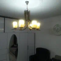 دوعدد لوستر ۶ شاخه تمیز در حد نو