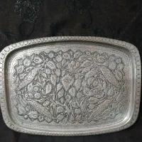 دکوری خانه سینی چهارگوش قلم کاری قدیمی