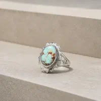 فروش انگشتر رحمانی فیروزه الجان زنانه نیشابوری