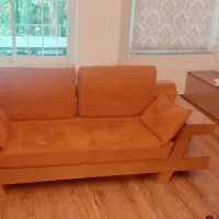 مبل چوبی کاناپه ای