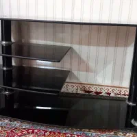 میز تلویزیون شیشه ای مشکی