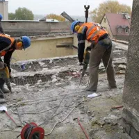 بنای بتن ریزی تخریب