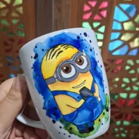 نقاشی روی ماگ با طرح دلخواه