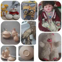 تاب و عروسک و صندلی توالت بچه