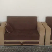 مبل هفت نفره و تخت خواب 1نفره در حد نو