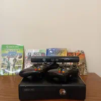 ایکس باکس360 xbox کاملاسالم درحدنو.۲دسته+کینکت