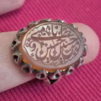 انگشتر کلکسیونی نقره عقیق اثر استاد سبحان