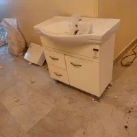 روشویی سنگ با کابینت تمام ام دی اف