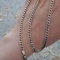 زنجیر نقره مردانه 925 عیار